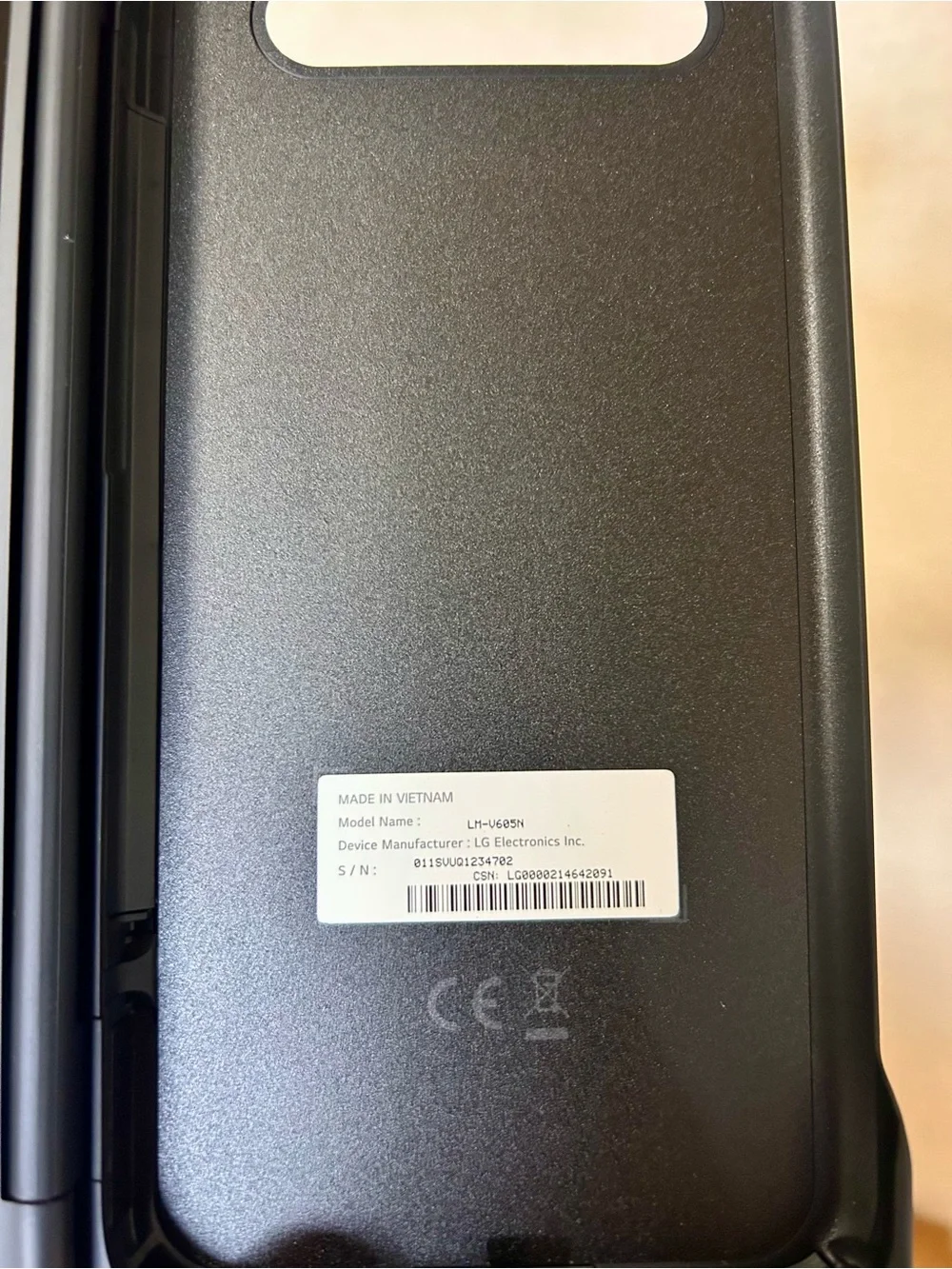 *Open box* LG Dual Screen Case for LG V60 ThinQ 5G Phone - Black WITH MAGNETIC D